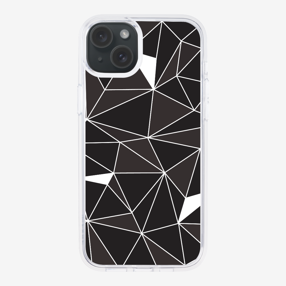 Black & White Polygon Phone Case