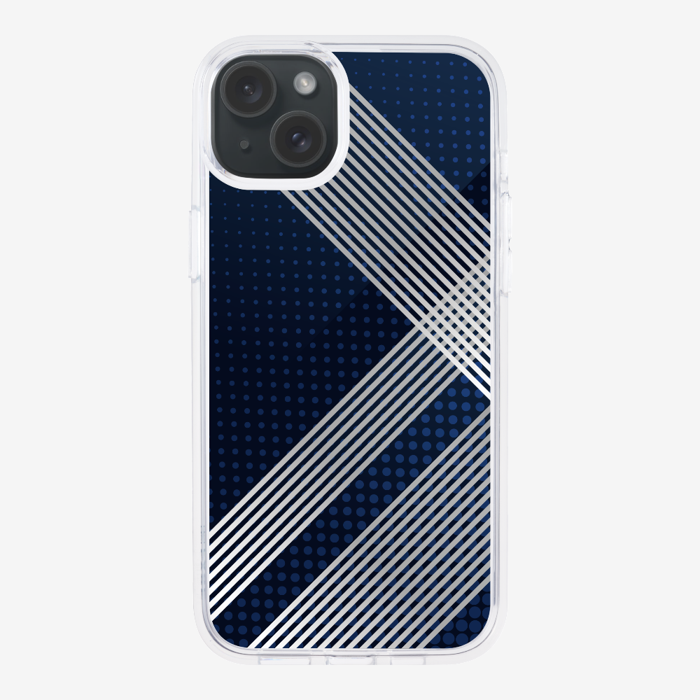 White Stripes Diagonal Phone Case