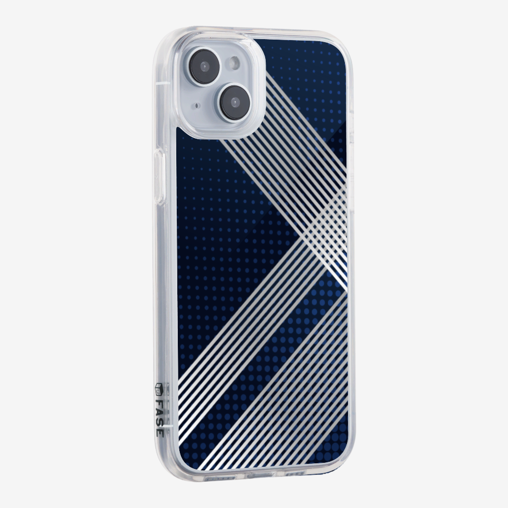 White Stripes Diagonal Phone Case