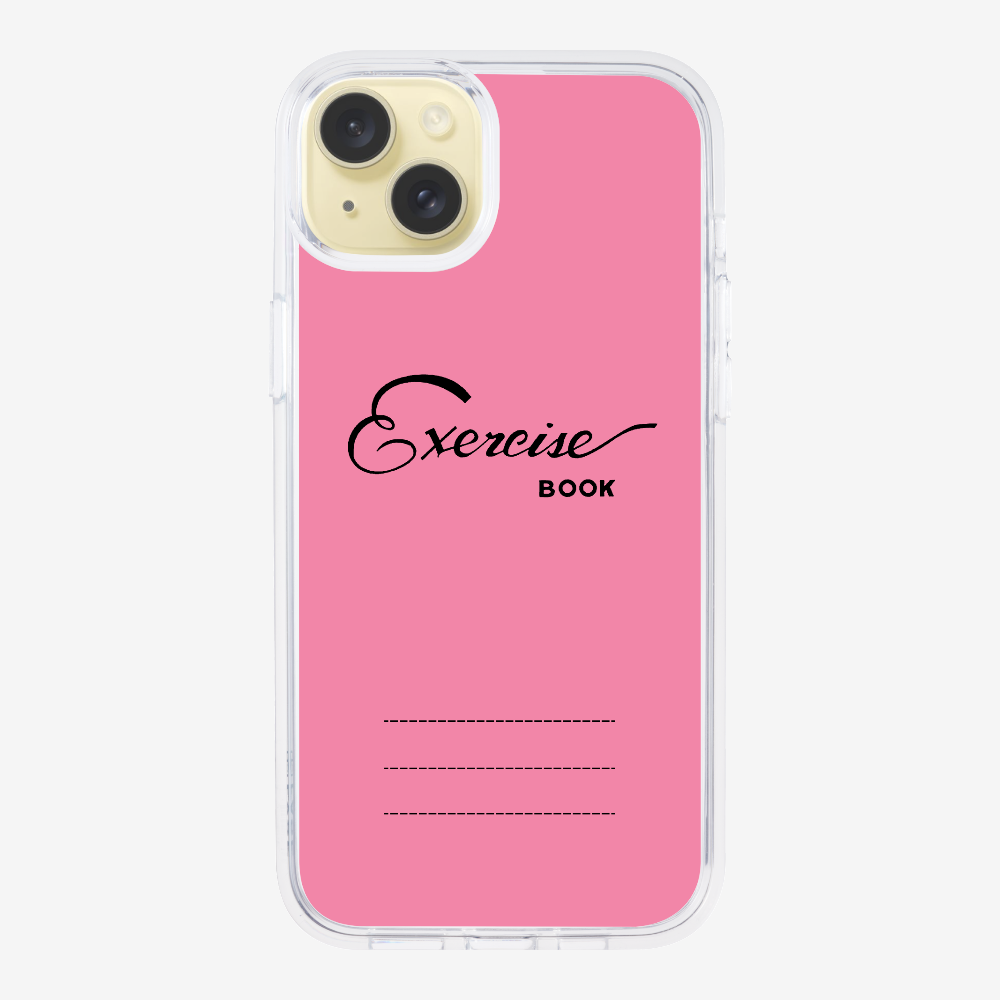 Pink Exercise Book Phone Case