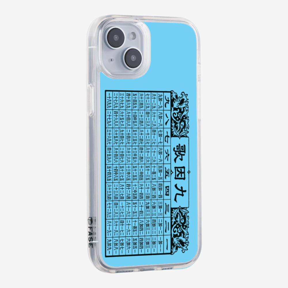 Multiplication Table Phone Case