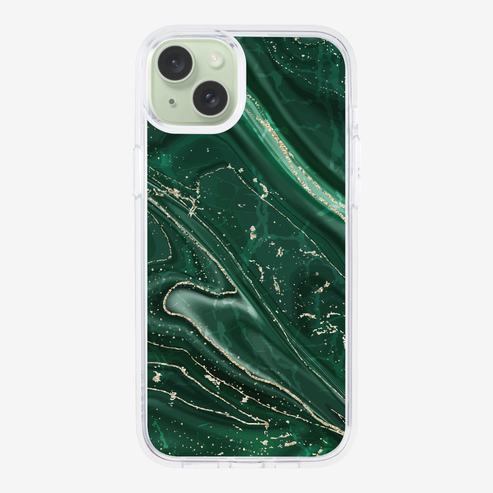 Dark Green Marble Phone Case