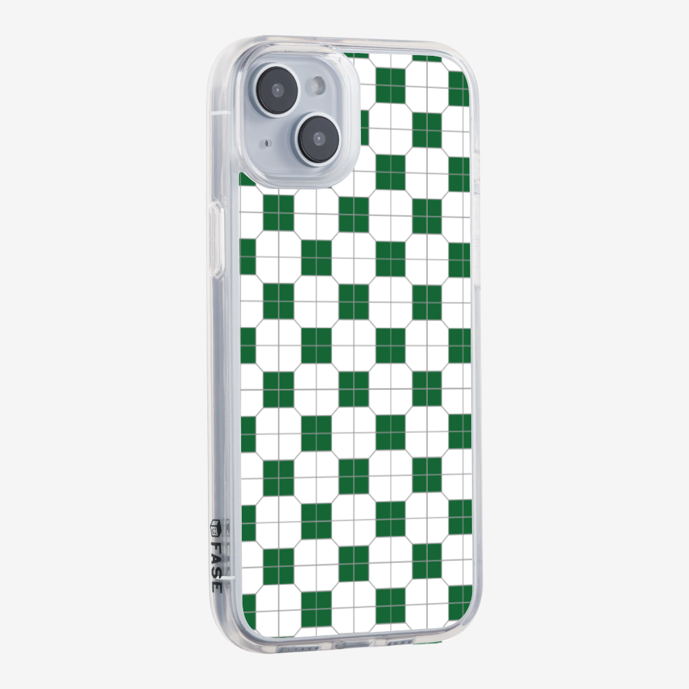 White-green Mosaic Tile Phone Case