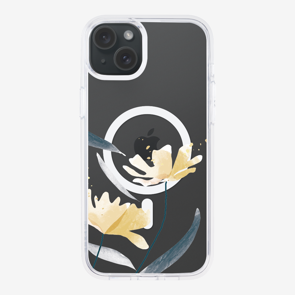 Golden Spring Floral (Transparent) Phone Case