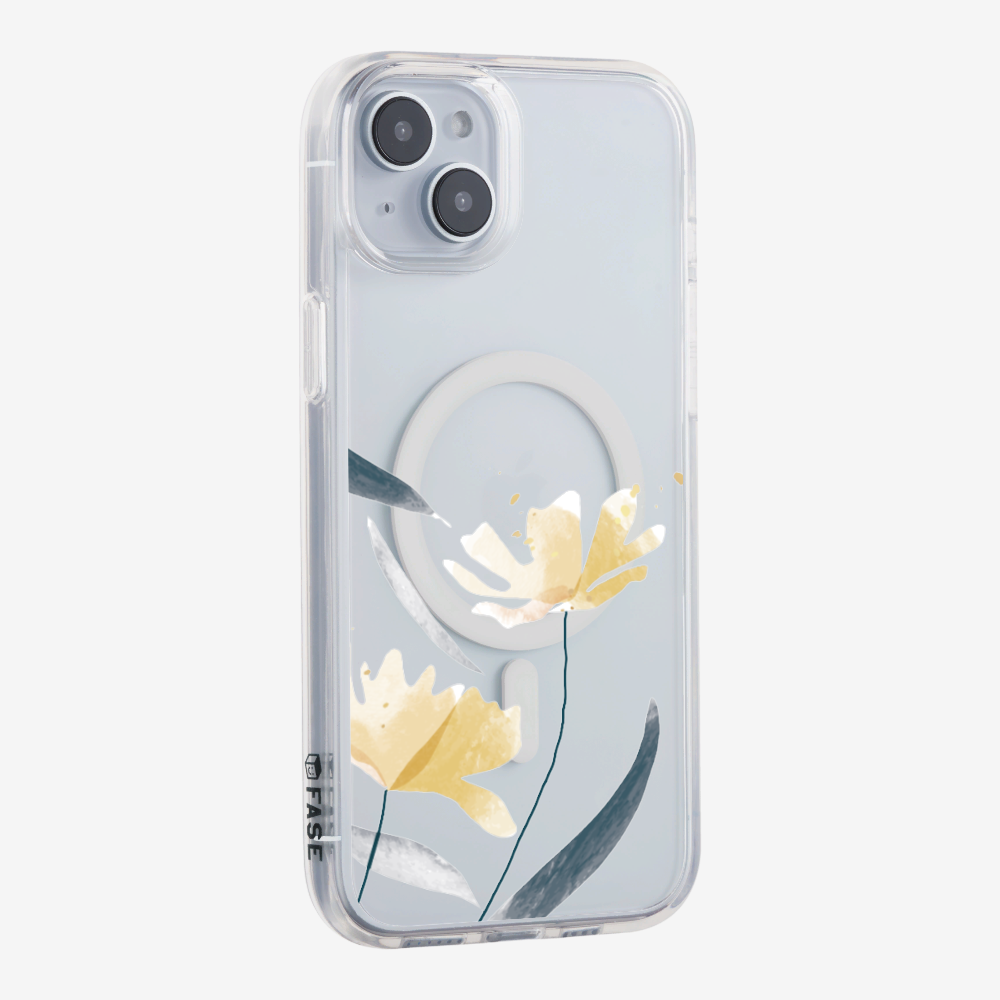 Golden Spring Floral (Transparent) Phone Case