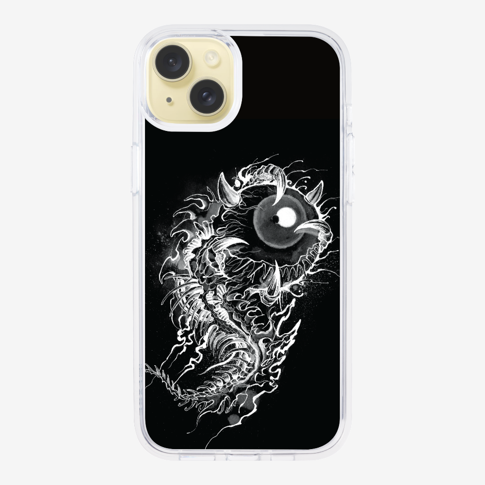 Fish Monster (Black) Phone Case