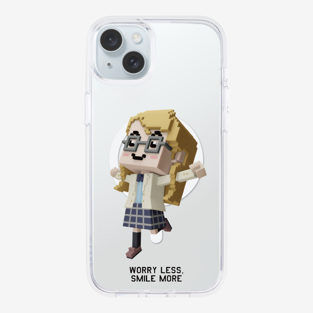 Worry Less, Smile More Phone Case