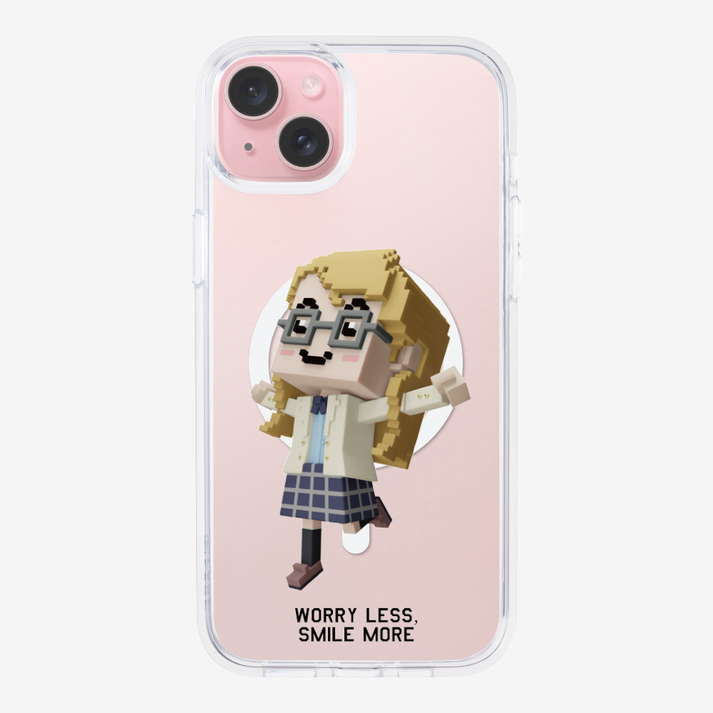 Worry Less, Smile More Phone Case