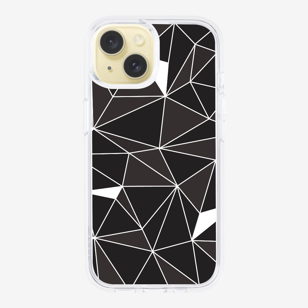 Black & White Polygon Phone Case