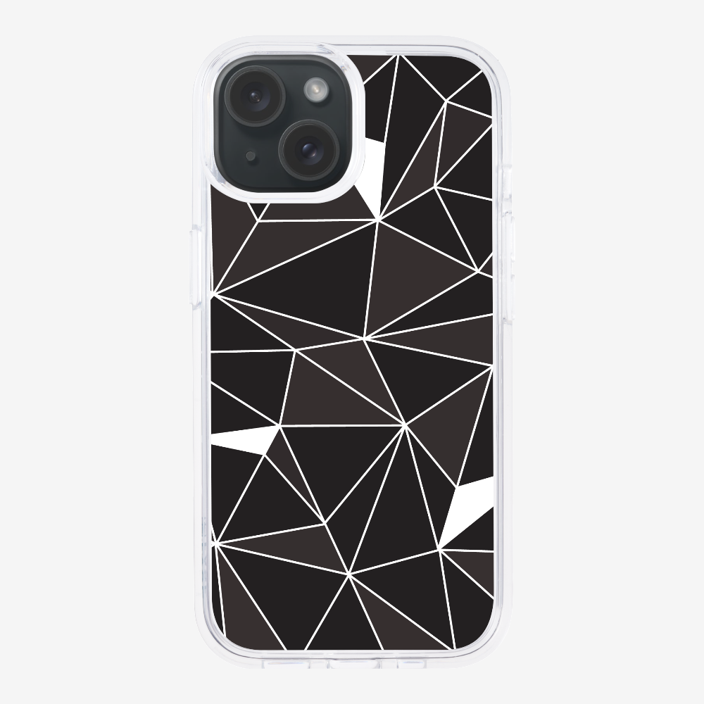 Black & White Polygon Phone Case