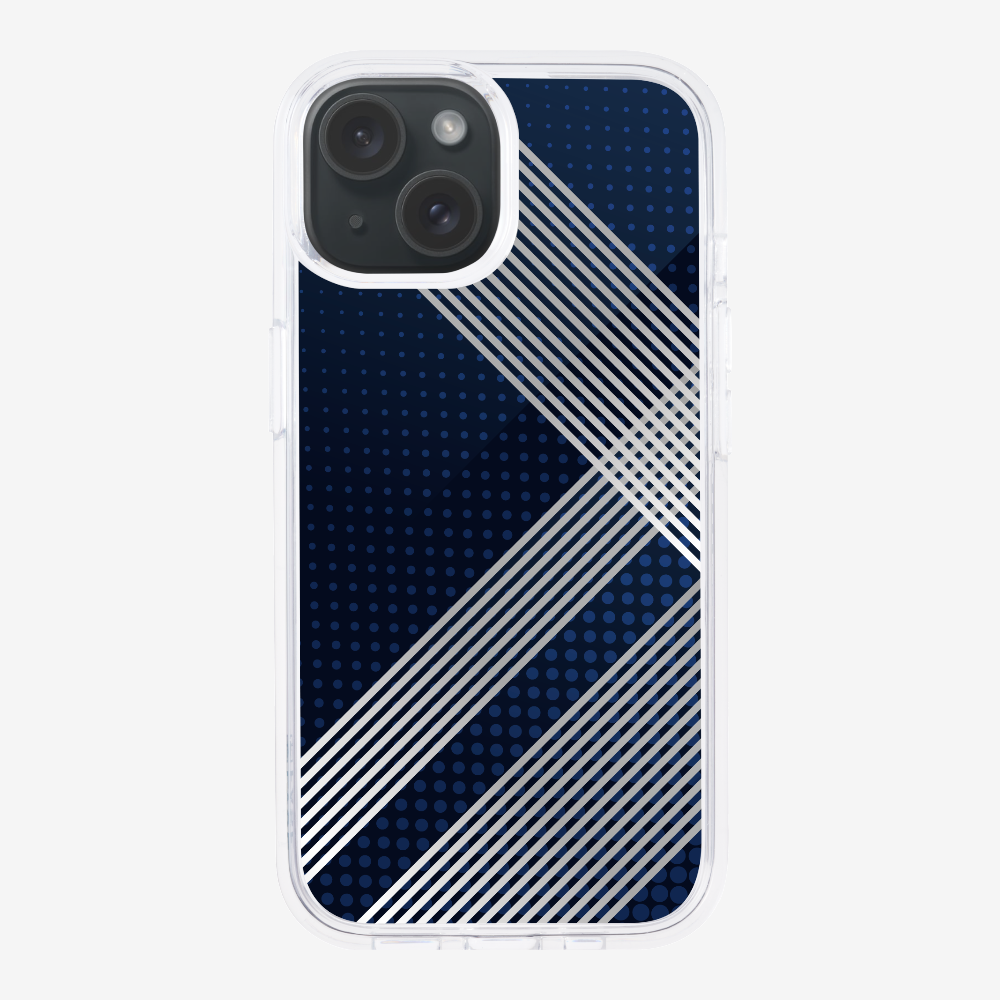 White Stripes Diagonal Phone Case