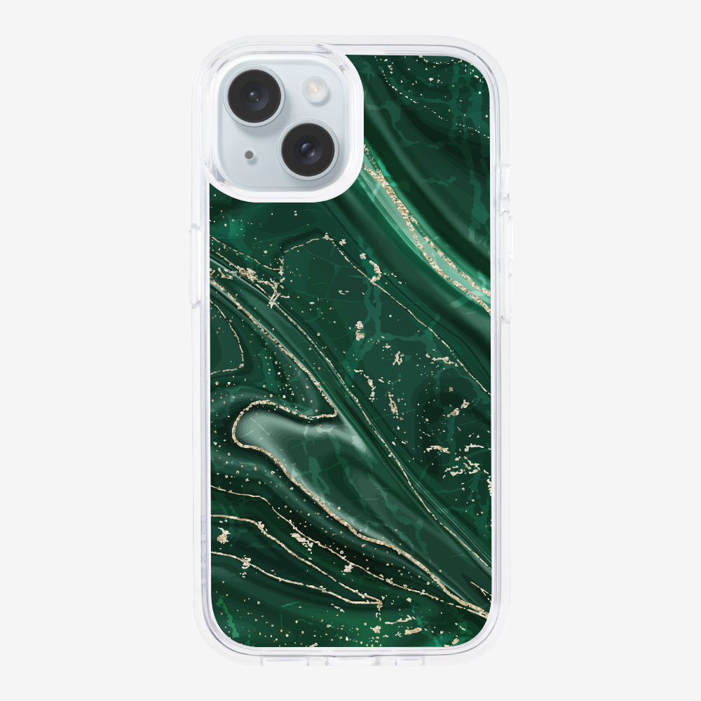 Dark Green Marble Phone Case