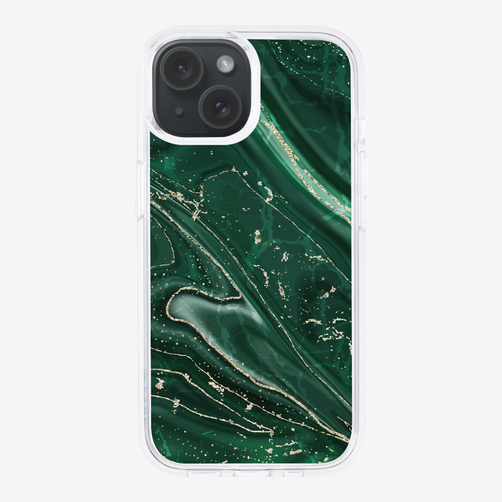 Dark Green Marble Phone Case