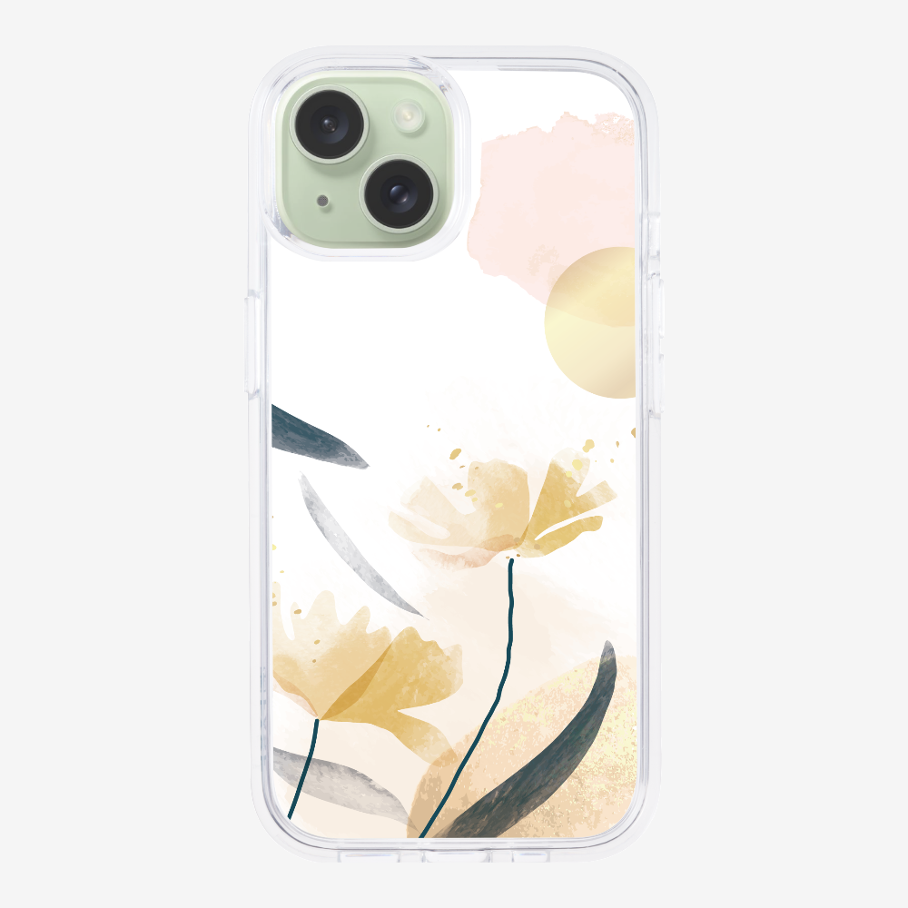 Golden Spring Floral Phone Case