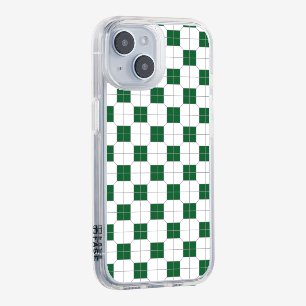 White-green Mosaic Tile Phone Case