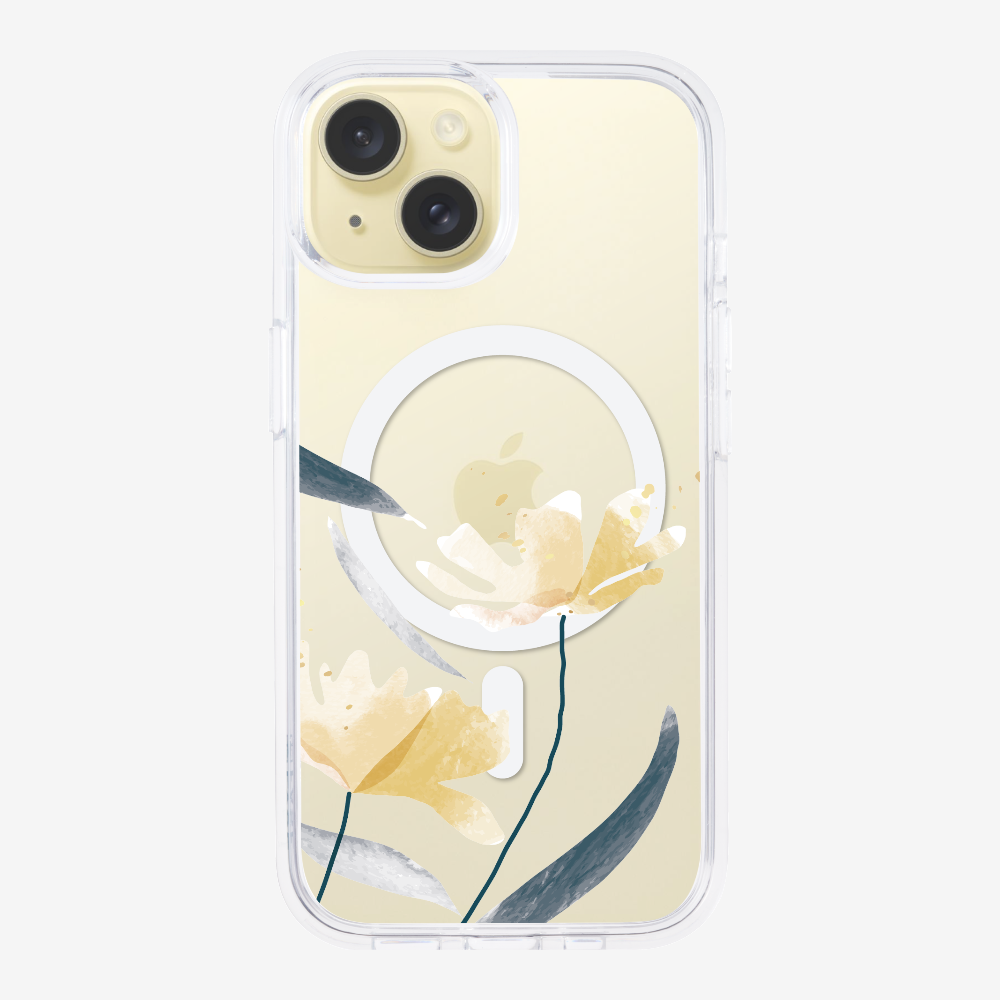 Golden Spring Floral (Transparent) Phone Case