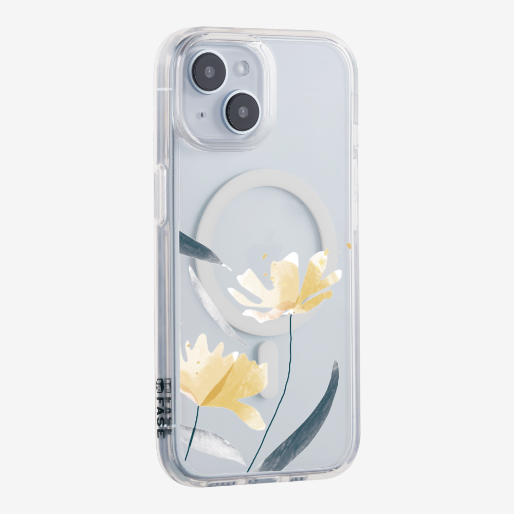 Golden Spring Floral (Transparent) Phone Case