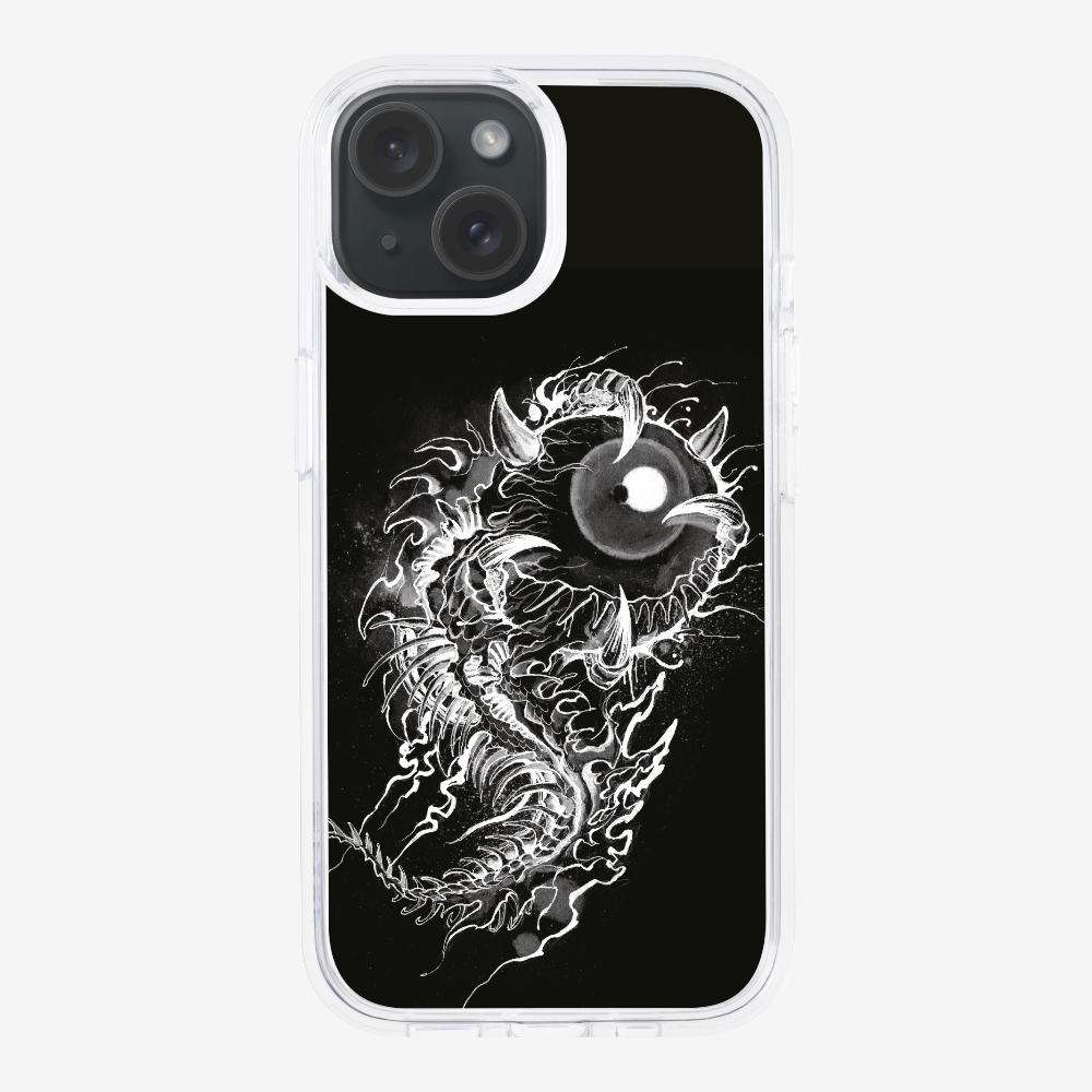 Fish Monster (Black) Phone Case