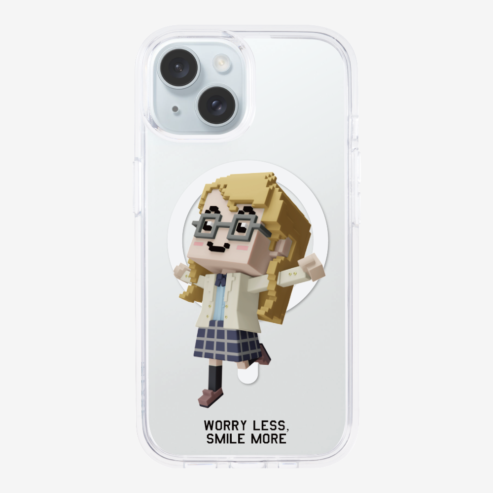 Worry Less, Smile More Phone Case