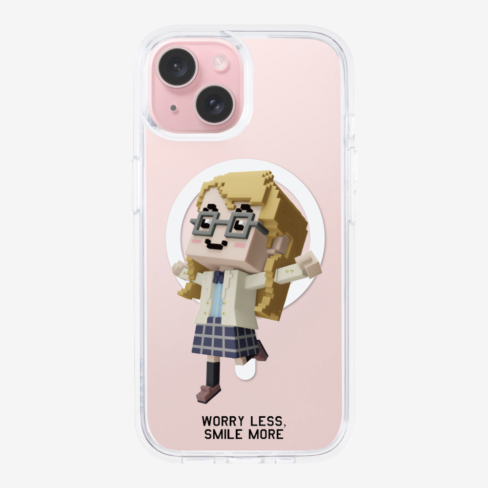 Worry Less, Smile More Phone Case