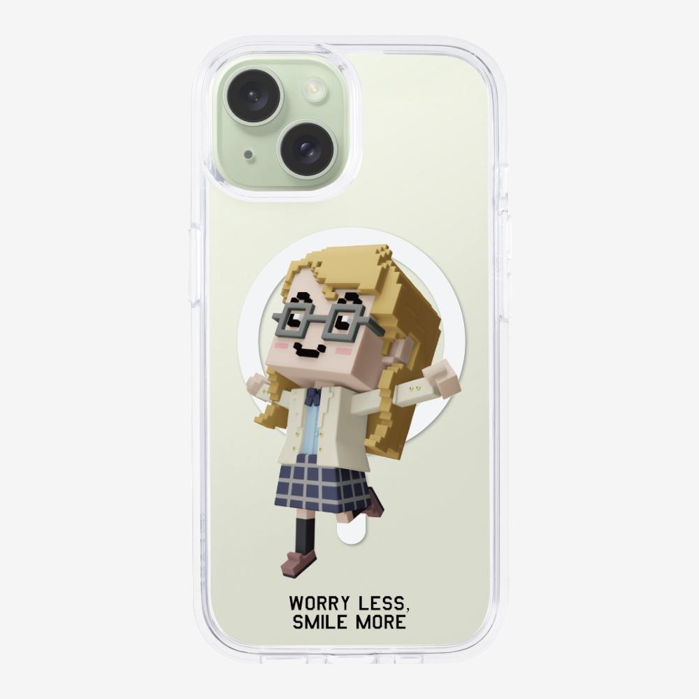 Worry Less, Smile More Phone Case