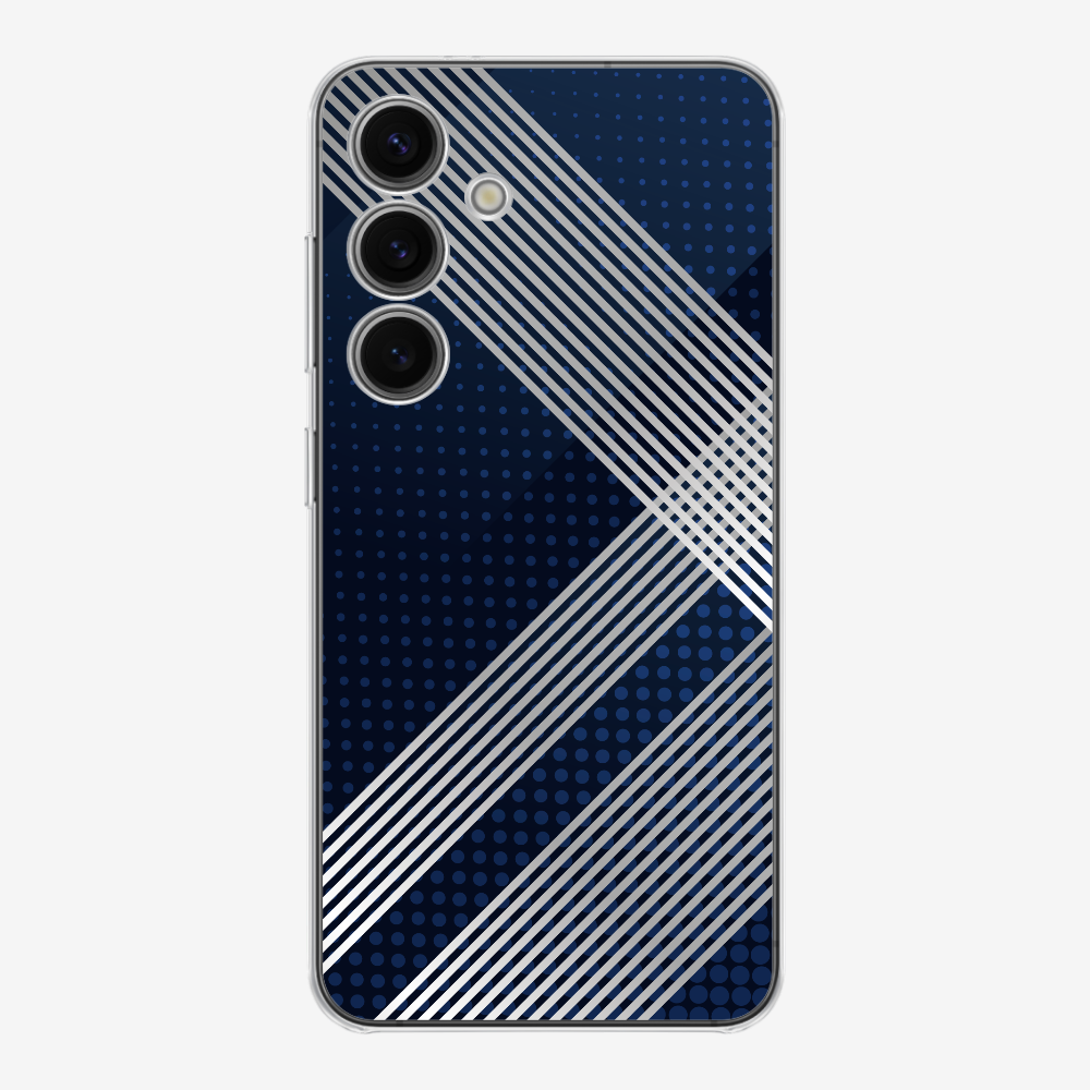 White Stripes Diagonal Phone Case