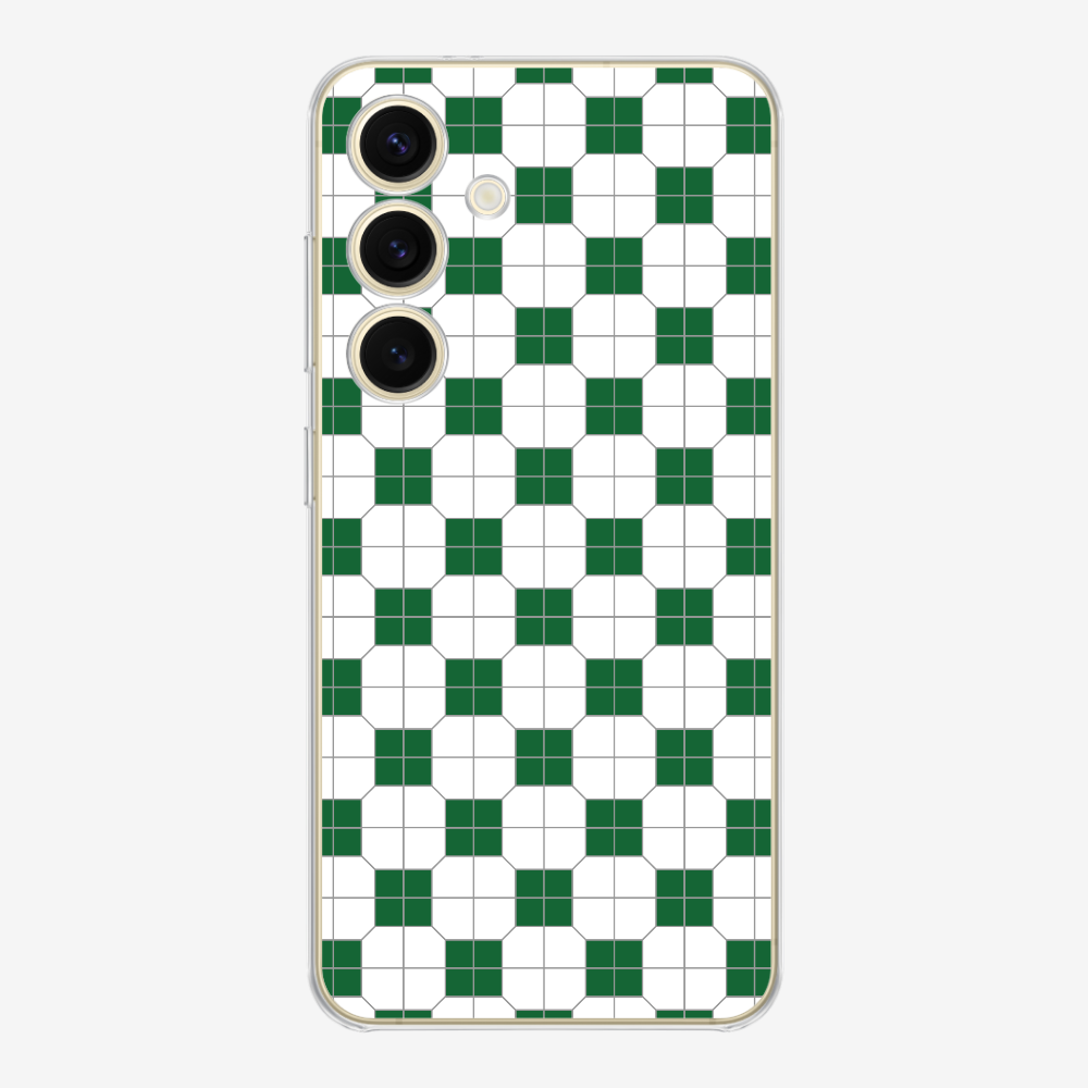 White-green Mosaic Tile Phone Case