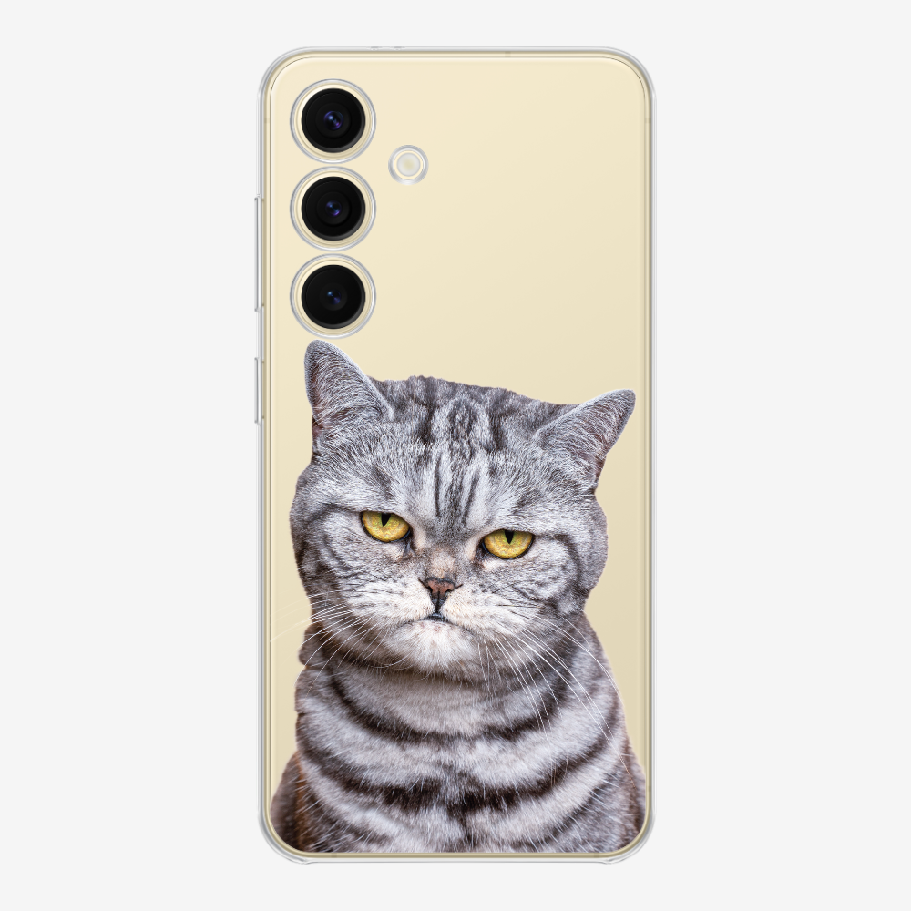 Silver Tabby (Transparent) Phone Case