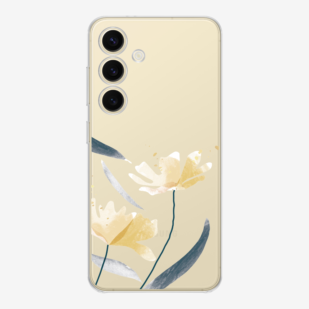 Golden Spring Floral (Transparent) Phone Case