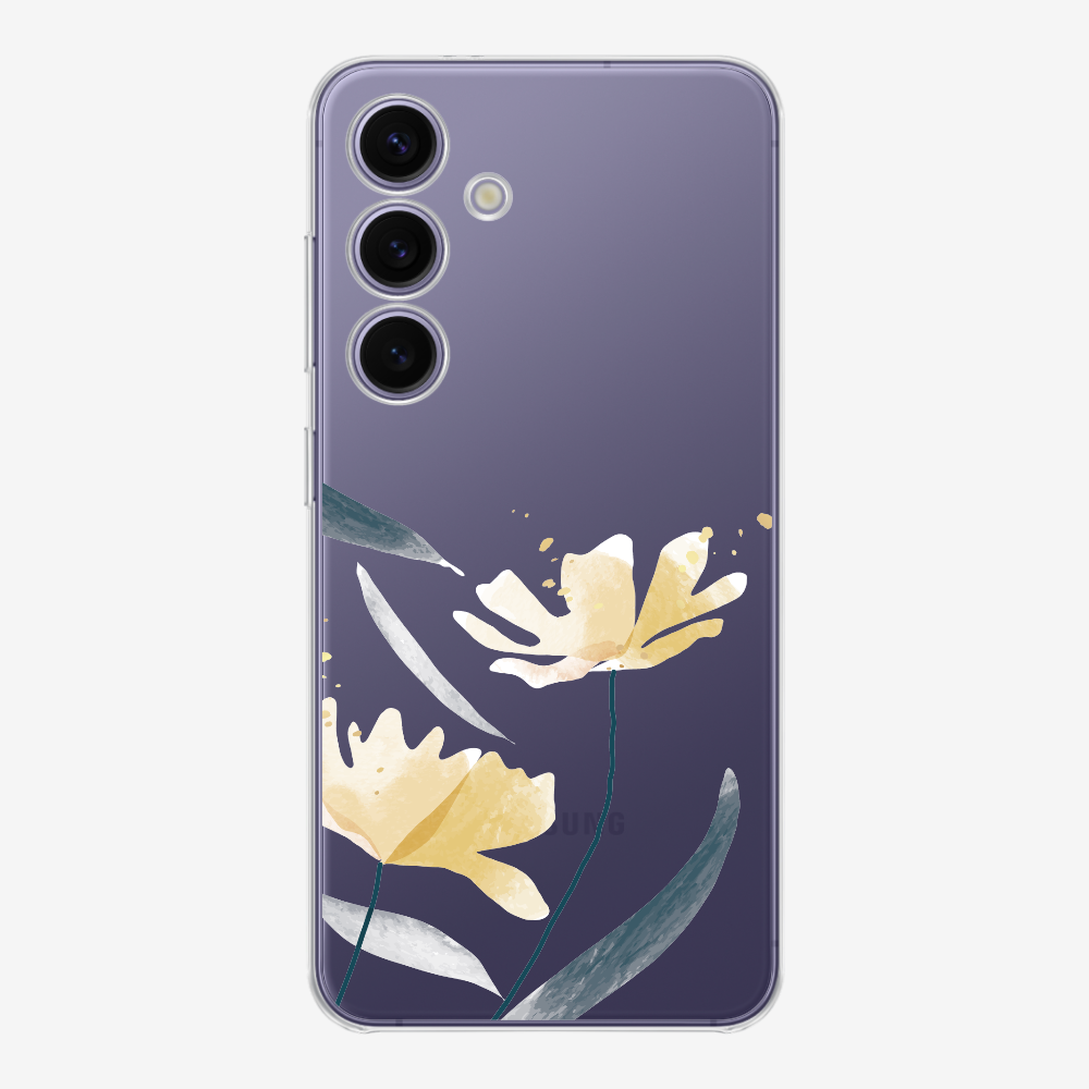 Golden Spring Floral (Transparent) Phone Case