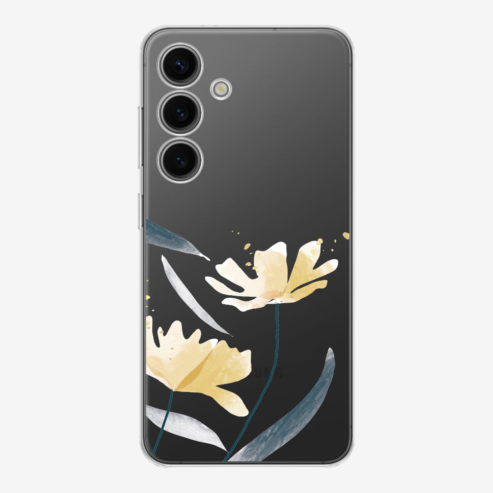 Golden Spring Floral (Transparent) Phone Case