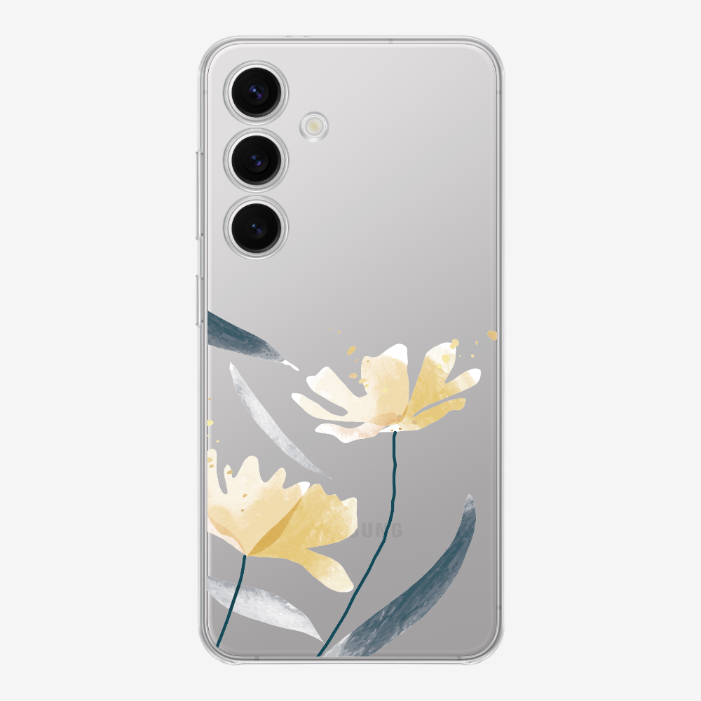 Golden Spring Floral (Transparent) Phone Case