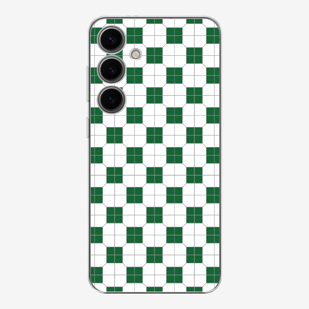 White-green Mosaic Tile Phone Case