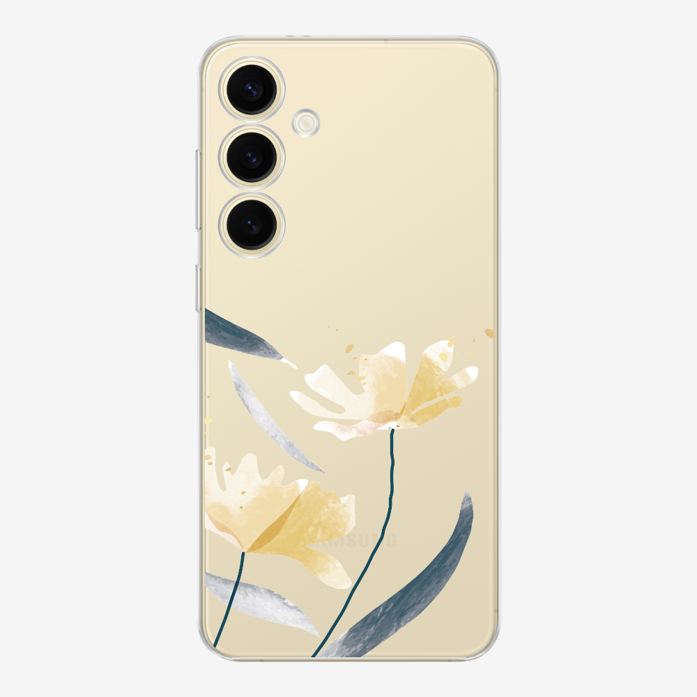 Golden Spring Floral (Transparent) Phone Case