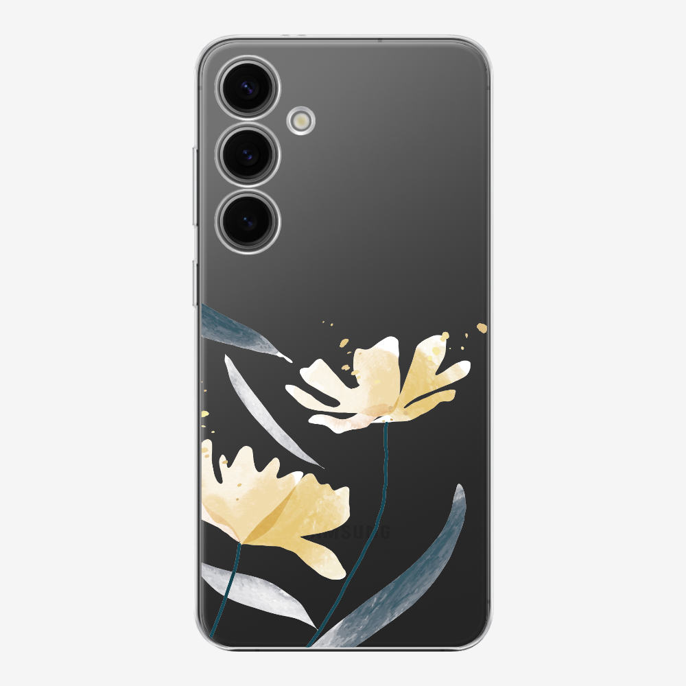 Golden Spring Floral (Transparent) Phone Case