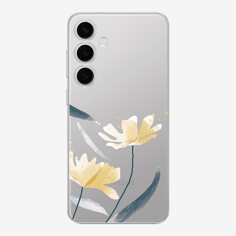 Golden Spring Floral (Transparent) Phone Case