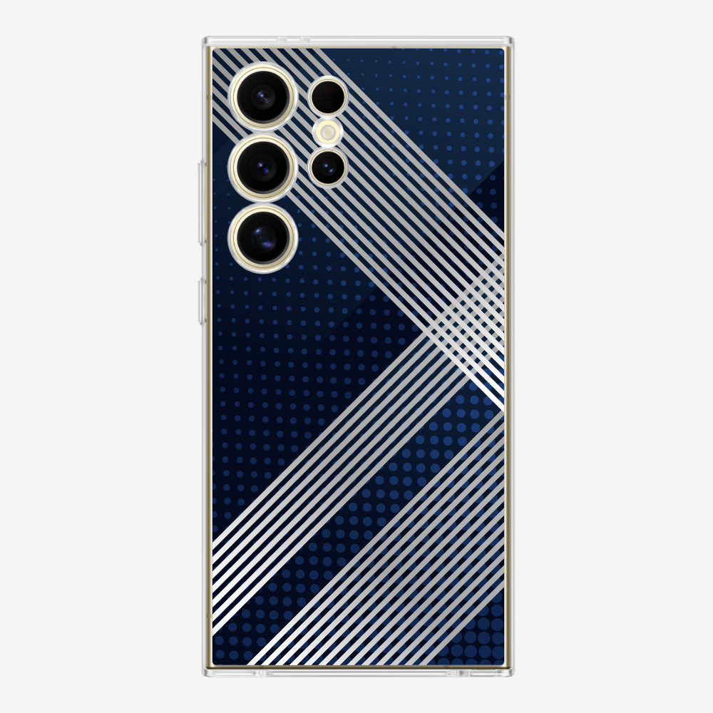 White Stripes Diagonal Phone Case