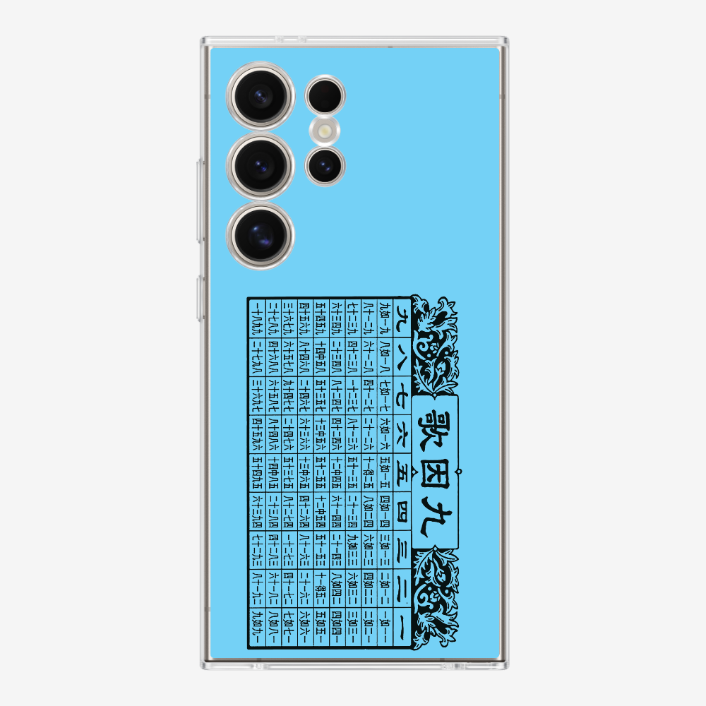 Multiplication Table Phone Case