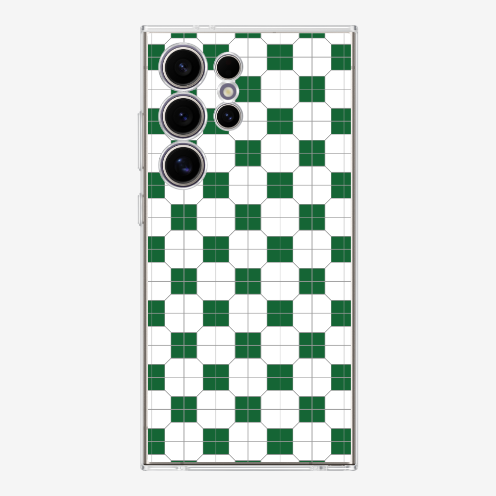 White-green Mosaic Tile Phone Case