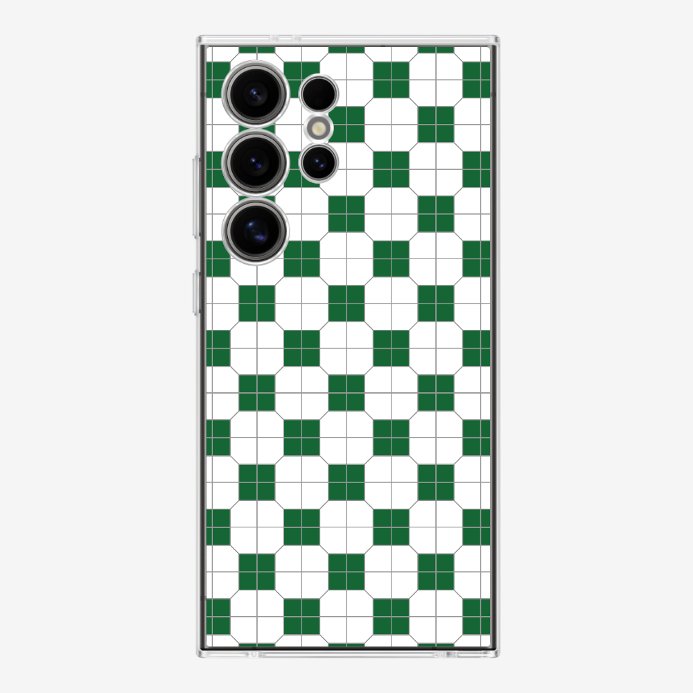 White-green Mosaic Tile Phone Case