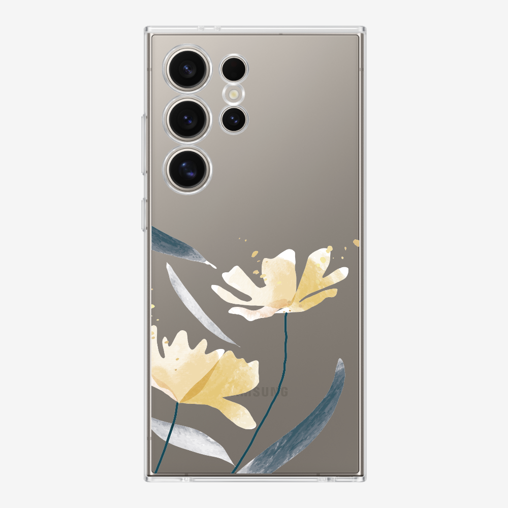 Golden Spring Floral (Transparent) Phone Case