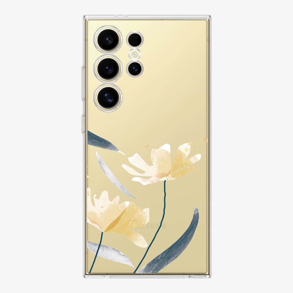 Golden Spring Floral (Transparent) Phone Case