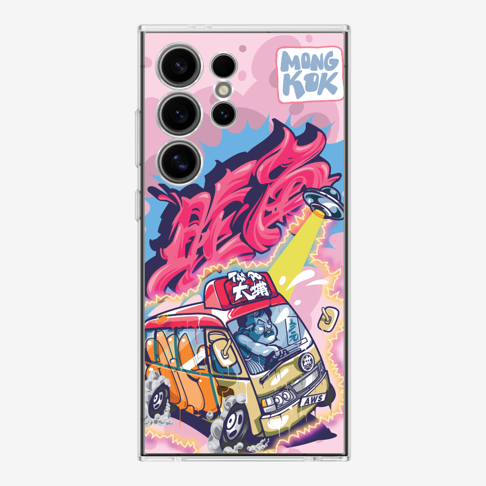 Red Minibus in Mong Kok Phone Case