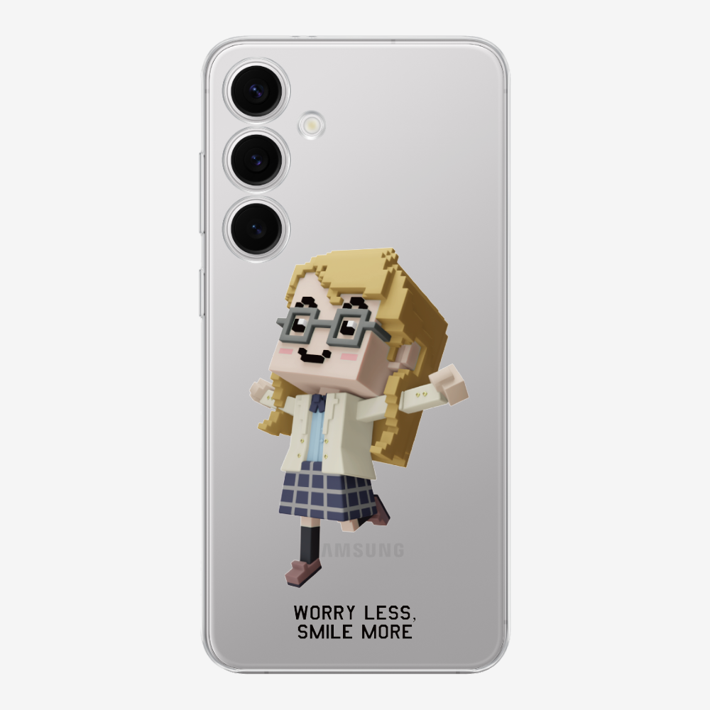 Worry Less, Smile More Phone Case