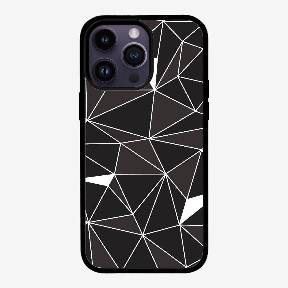 Black & White Polygon Phone Case