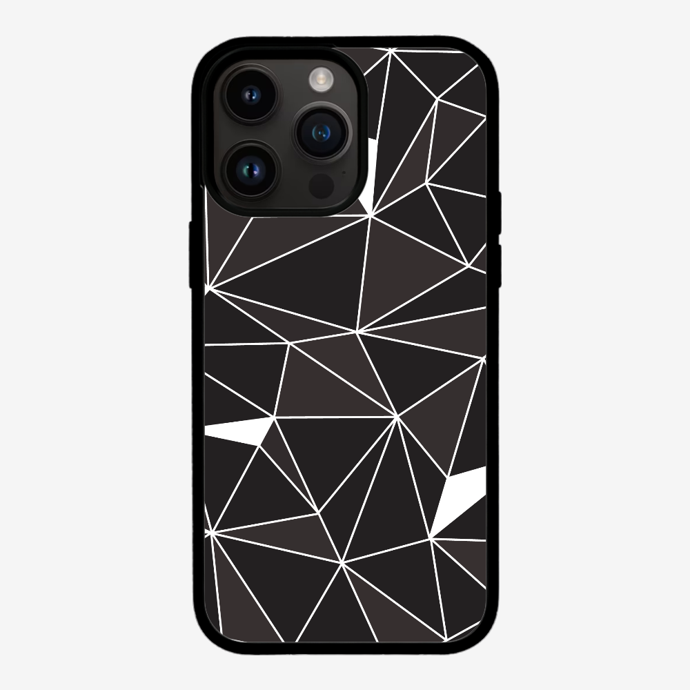 Black & White Polygon Phone Case