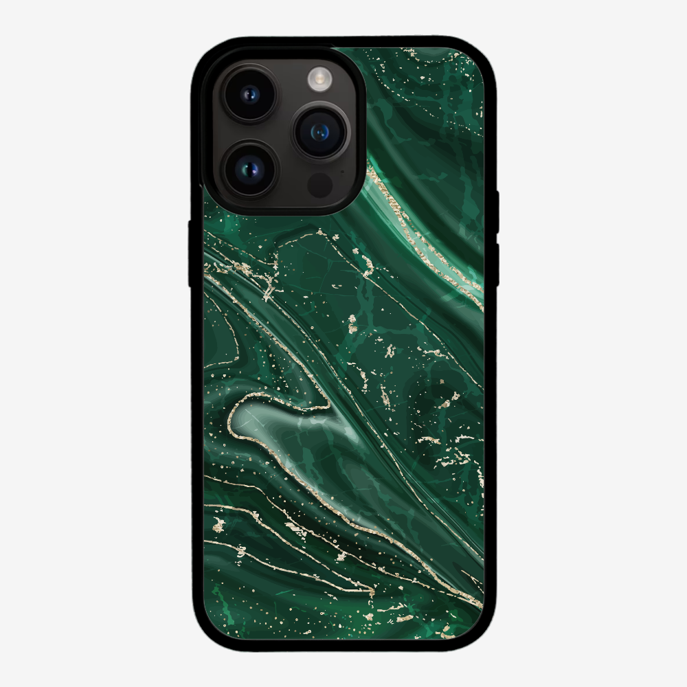 Dark Green Marble Phone Case