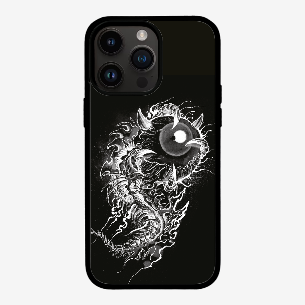 Fish Monster (Black) Phone Case