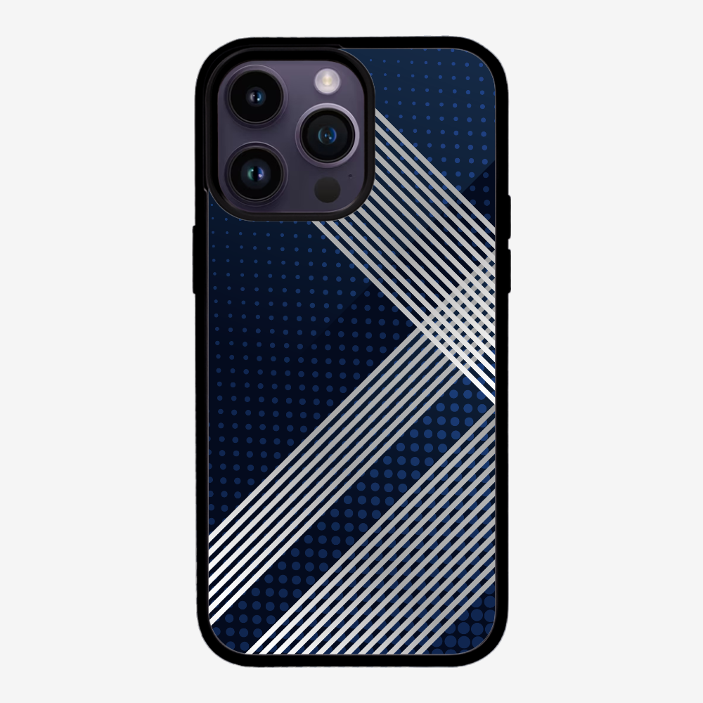 White Stripes Diagonal Phone Case