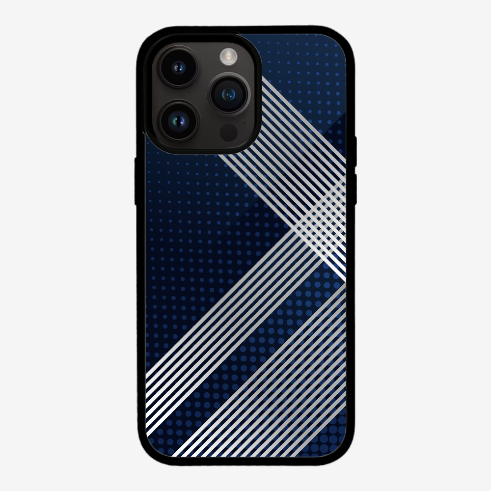 White Stripes Diagonal Phone Case